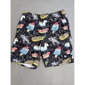 Neff Shorts Swim Youth Large Swim Trunks Fun‎ Floats Design Popsicle Unicorn Boy